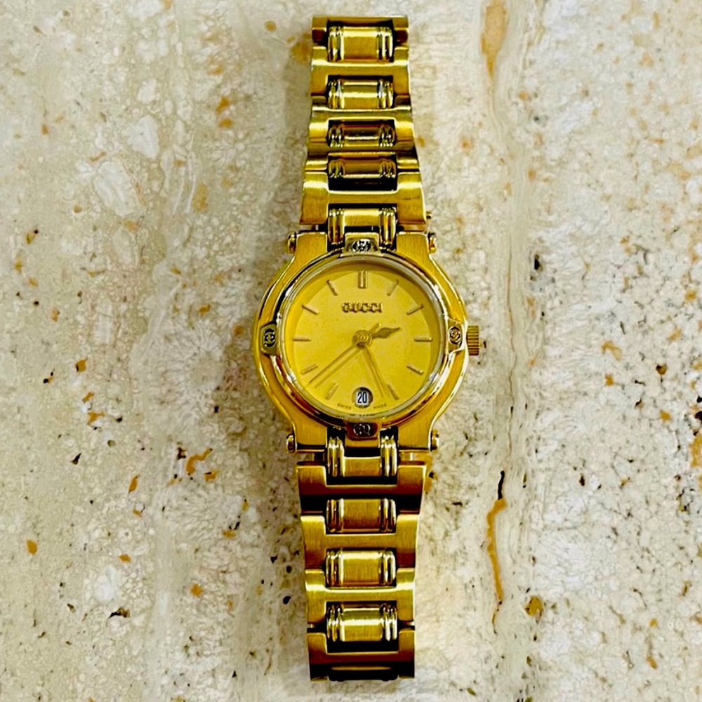 Vintage Gucci Gold Mens Watch 9200M